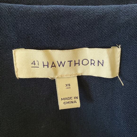 41 Hawthorn Women's Navy Blue Double Breasted Pea Coat Size XS - Picture 9 of 11